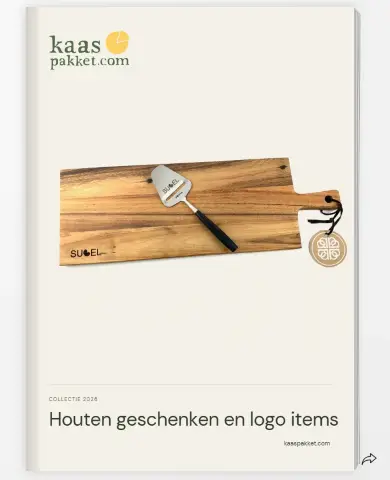 Brochure borrelplanken, kaasschaven etc. Prachtige duurzame planken en kaasschaven met logo. Bekijk ons uitgebreide assortiment in onze online brochure.
