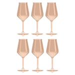 Onbreekbare wijnglazen met logo.