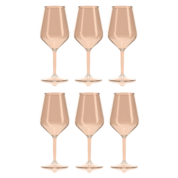 Onbreekbare wijnglazen met logo.