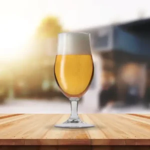 Mr Tulip onbreekbaar bierglas mogelijk met logo, van happyglass